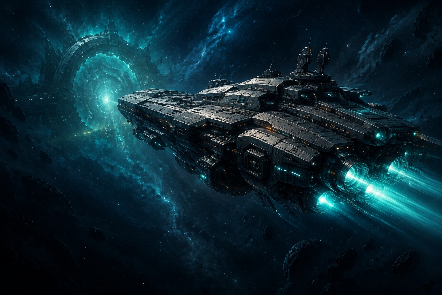 Weltraum-Illustration aus Void Sector